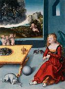 Lucas Cranach Die Melancholie Germany oil painting artist